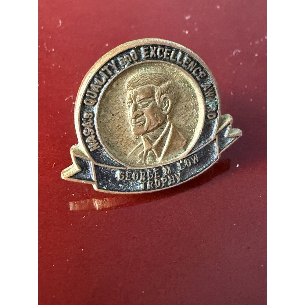 NASA George M. Low Trophy Pin Quality Excellence Award Program Official Lapel